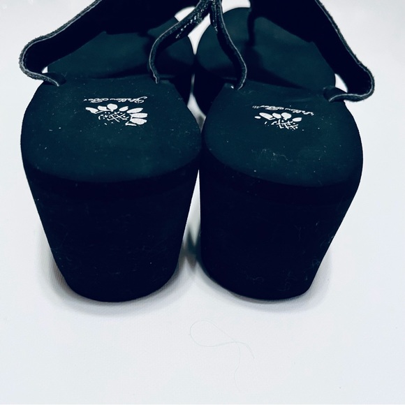 Yellow Box Kamilla Wedge Black Women’s Sandals Size 10 - Picture 6 of 6